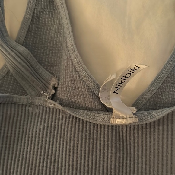 Nikibiki Deep Blue Ribbed Tank Top - Picture 2 of 2